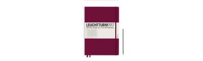 LEUCHTTURM1917 Notebook (A4+) Master Slim Hardcover Ruled Port Red